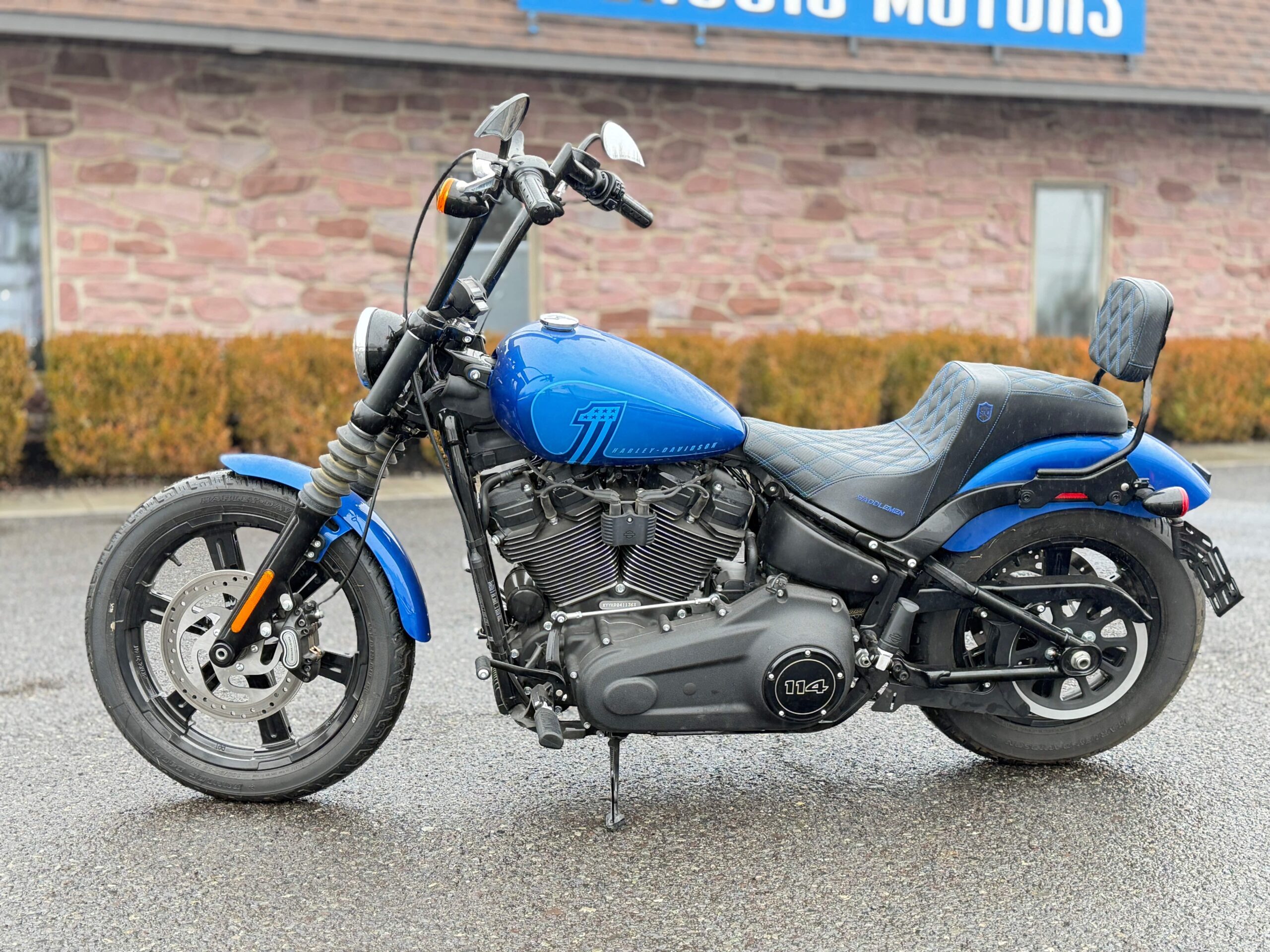 2024 Harley-Davidson Softail Street Bob FXBBS 114" Blue Burst One Owner! Only 672 Miles w/ Extras! - Image 2
