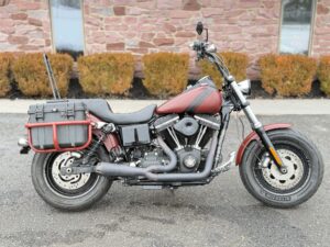 2017 Harley-Davidson Dyna Fat Bob FXDF Utilitarian Minimalist 103" 6-Speed Red Iron Denim w/ Extras!