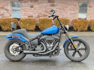 2024 Harley-Davidson Softail Street Bob FXBBS 114" Blue Burst One Owner! Only 672 Miles w/ Extras!